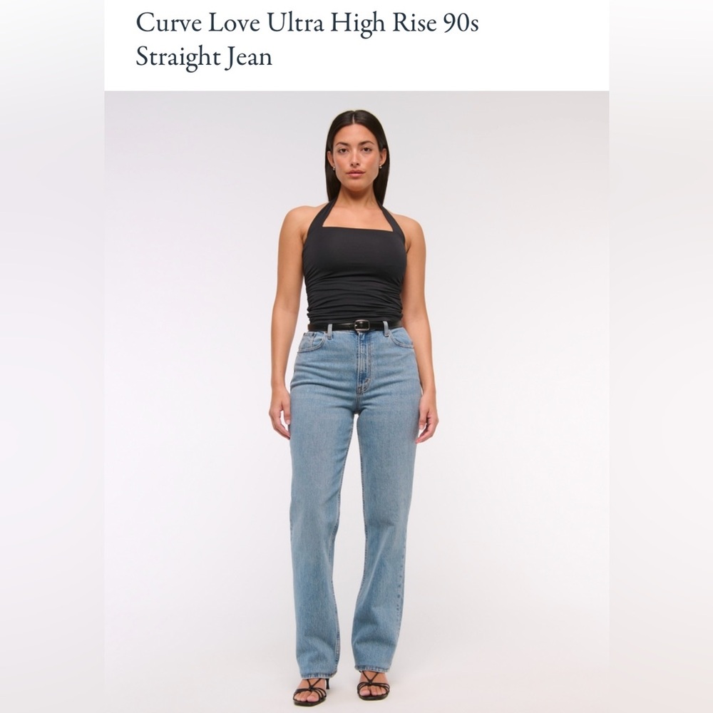 Abercrombie & Fitch Curve Love Ultra High Rise 90s Straight Jean- Size 29/8R